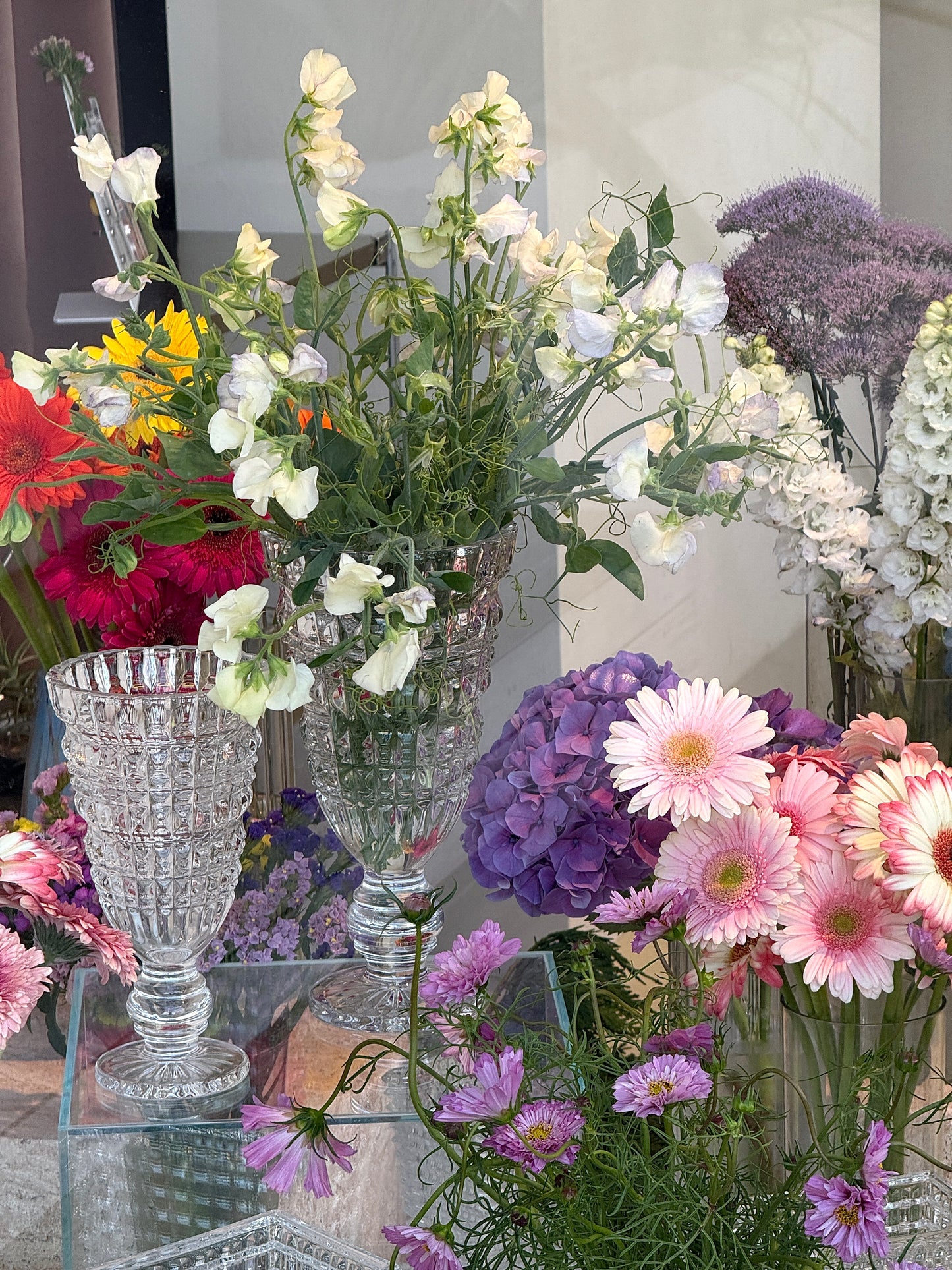 Crystal-Style Glass Vase