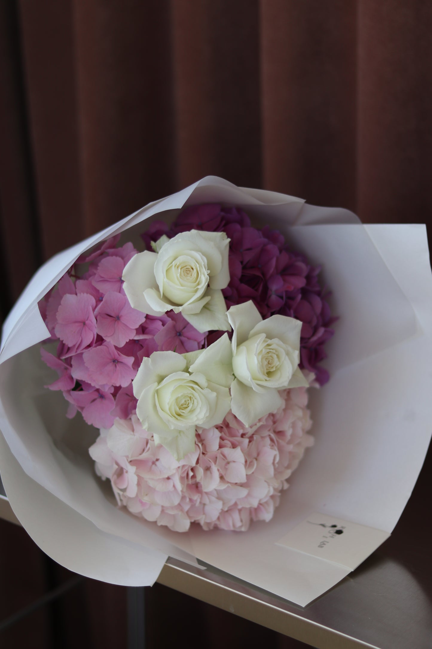 Gentle romantic flower arrangement styled by Rōhi Lab