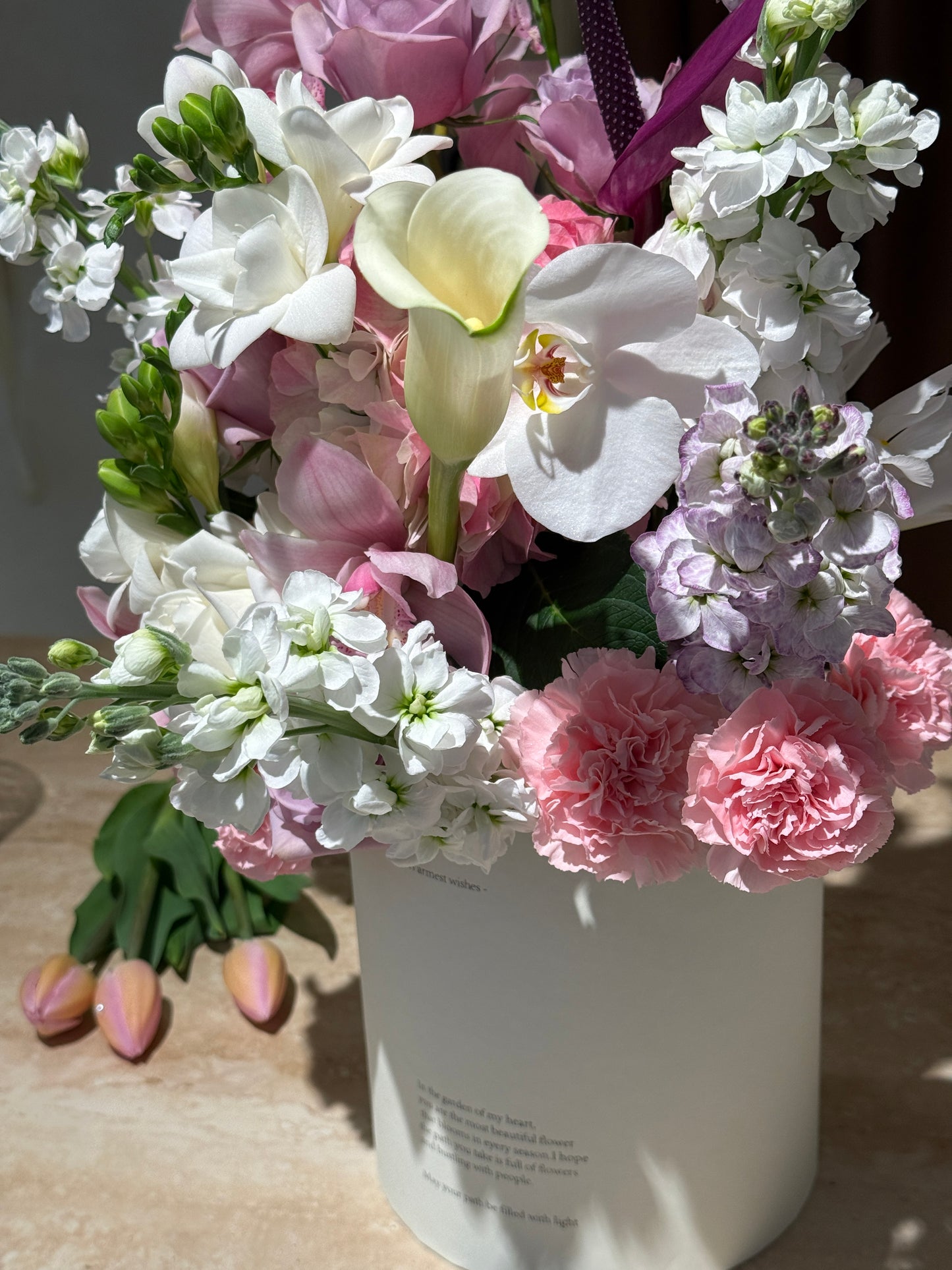 Lavender Cymbidium——Luxury Orchids Bucket| Birthday Gift| Anniversary Bouquet