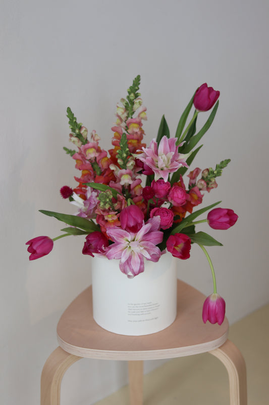 Blush Celebration Flower Bucket| Selection of Birthday Gift