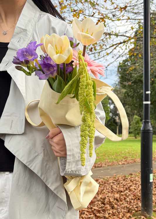 Rōhi Flower Tote Bag — Designed for Flowers & Everyday Use